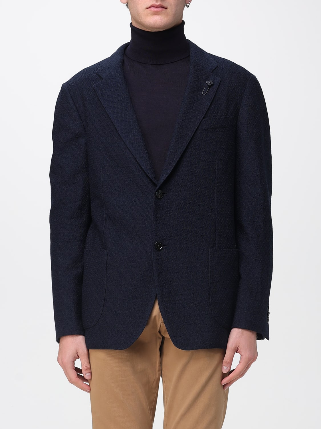 LARDINI JACKET: Jacket men Lardini, Blue - Img 1