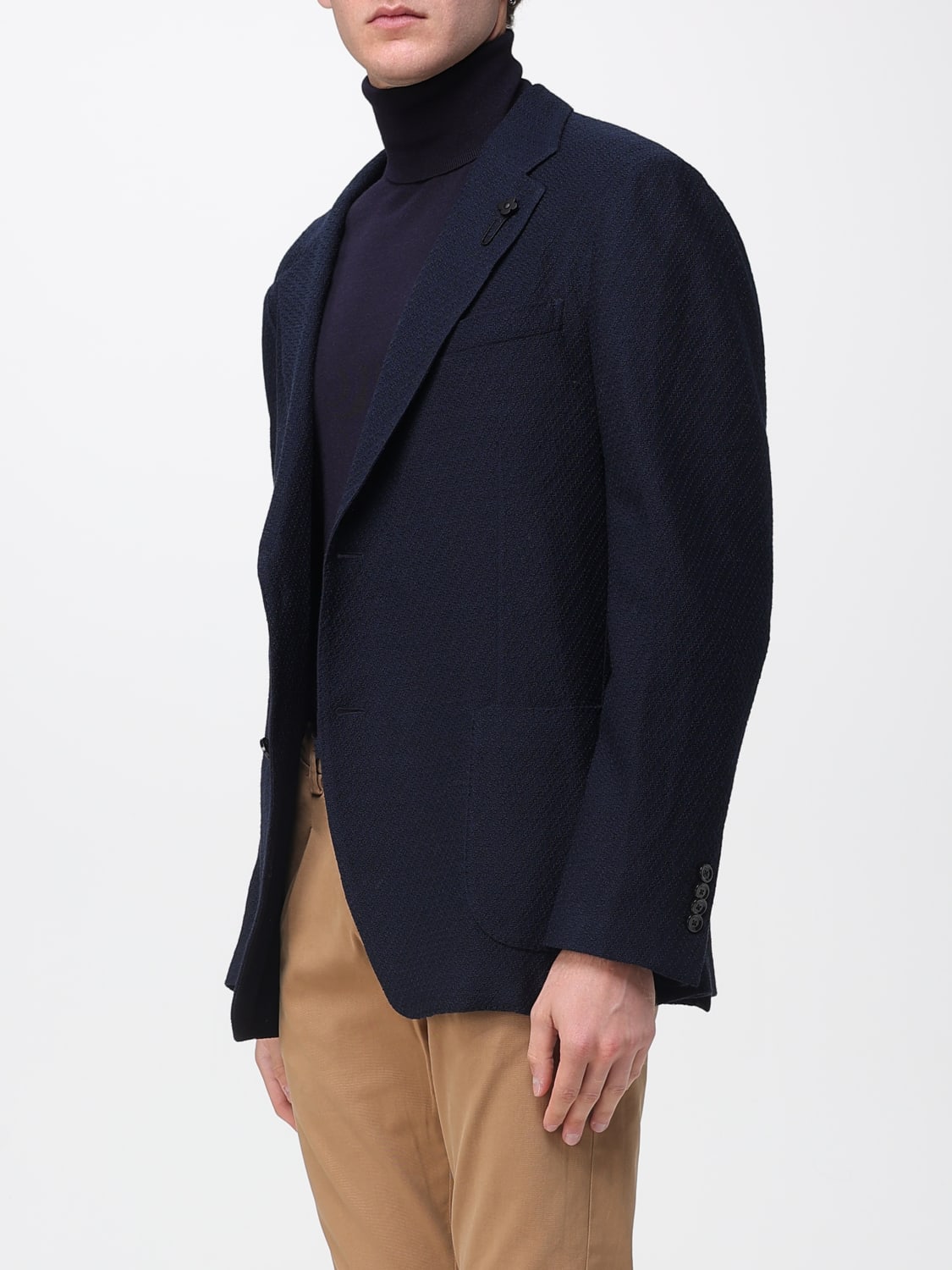LARDINI JACKET: Jacket men Lardini, Blue - Img 3