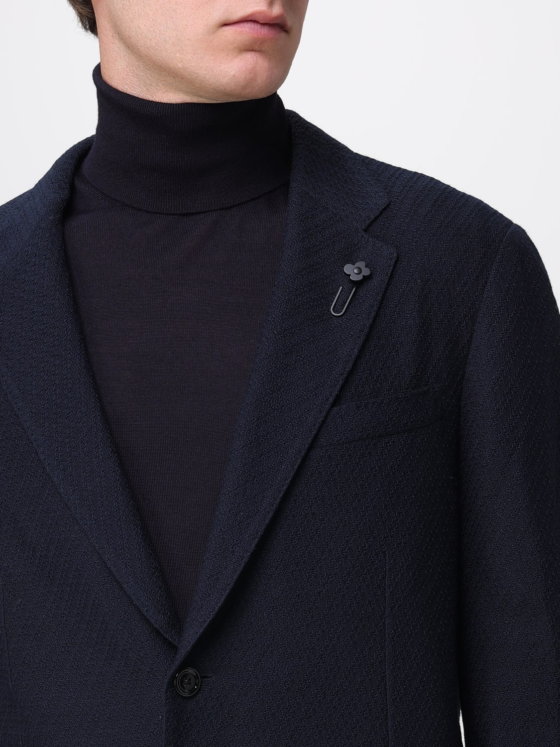 LARDINI JACKET: Jacket men Lardini, Blue - Img 4