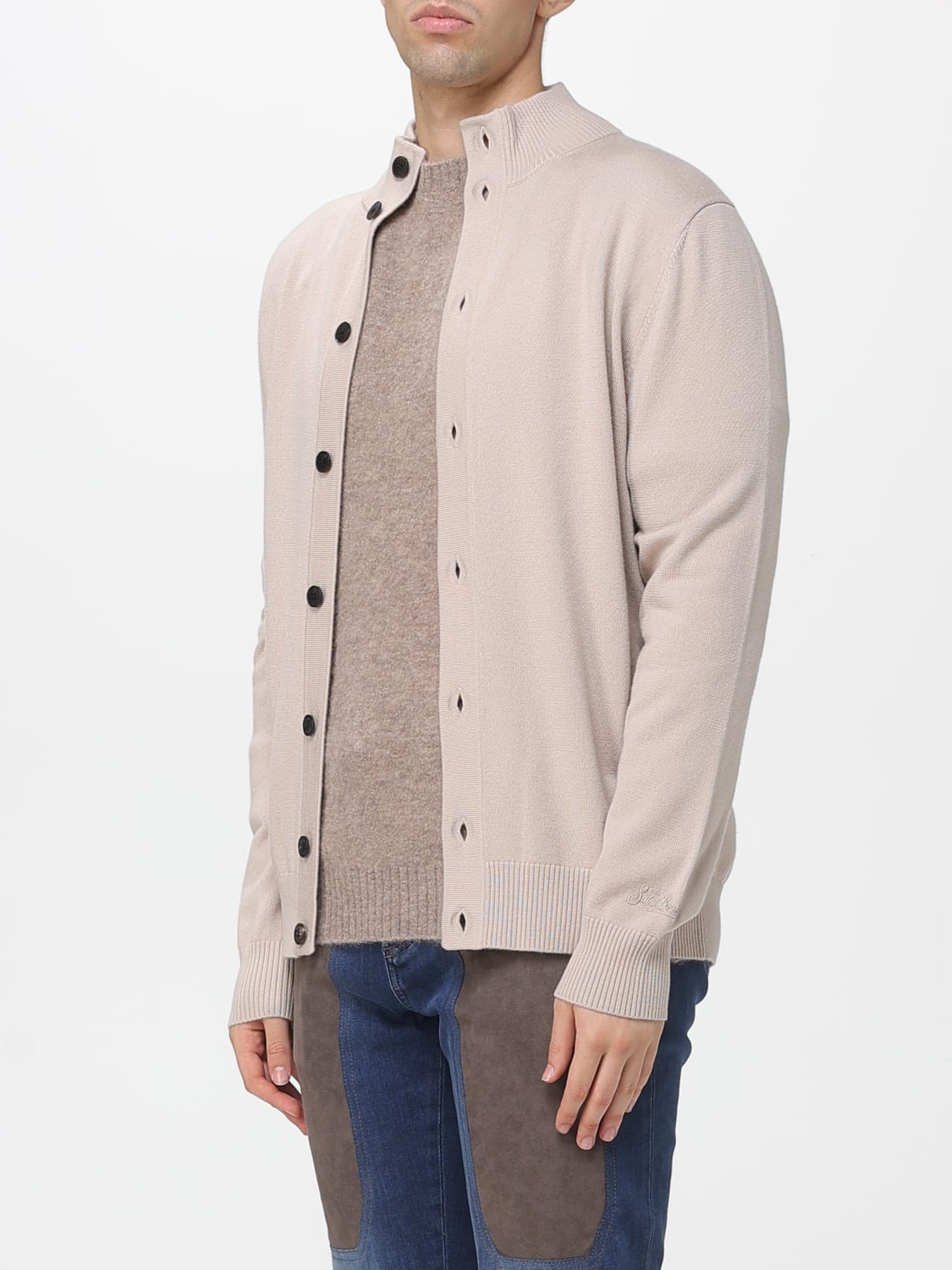 MC2 SAINT BARTH JERSEY: Cárdigan hombre Mc2 Saint Barth, Beige - Img 3