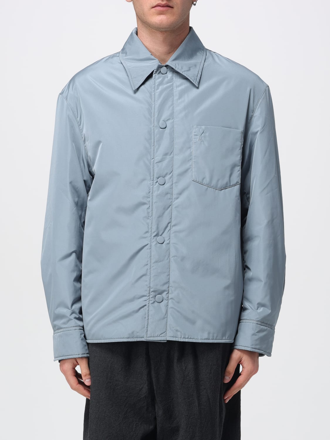 AMI PARIS JACKET: Jacket men Ami Paris, Gnawed Blue - Img 1