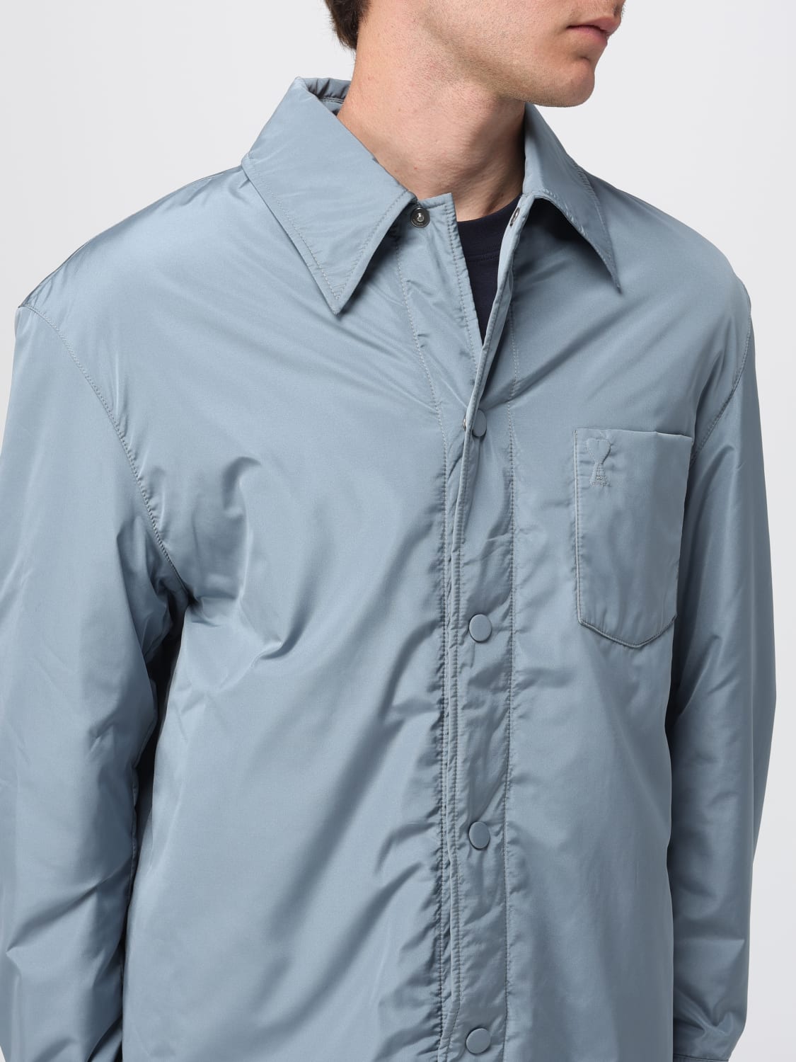 AMI PARIS JACKET: Jacket men Ami Paris, Gnawed Blue - Img 4