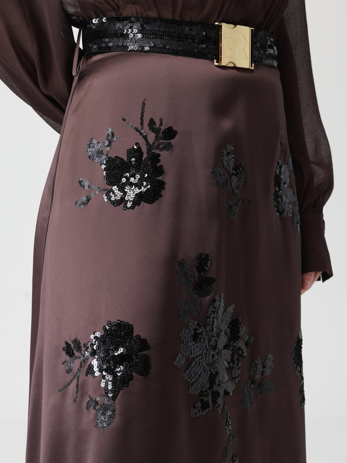 ERMANNO FIRENZE DRESS: Dress woman Ermanno Firenze, Brown - Img 4