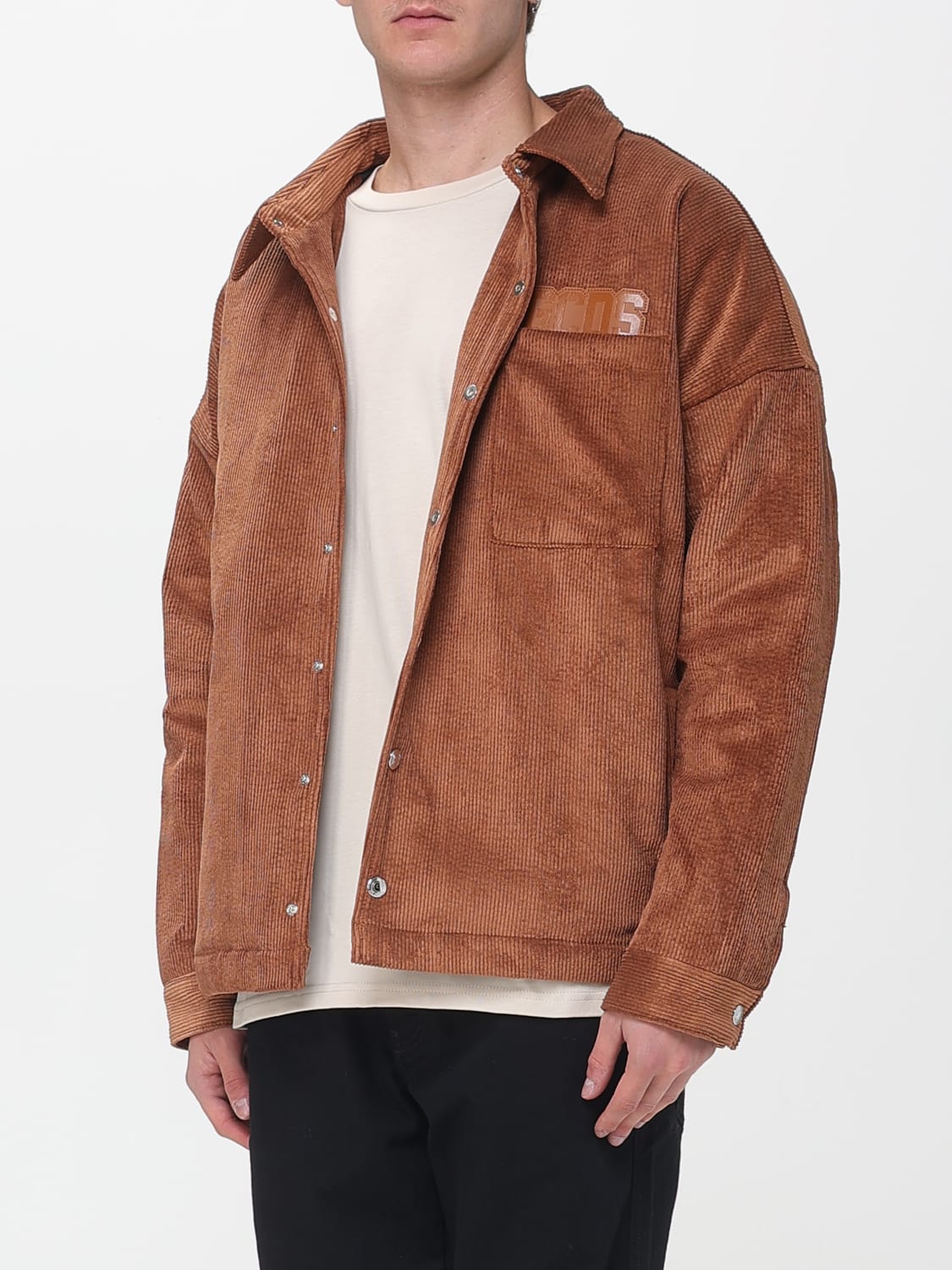 GCDS JACKET: Coat men GCDS, Brown - Img 3