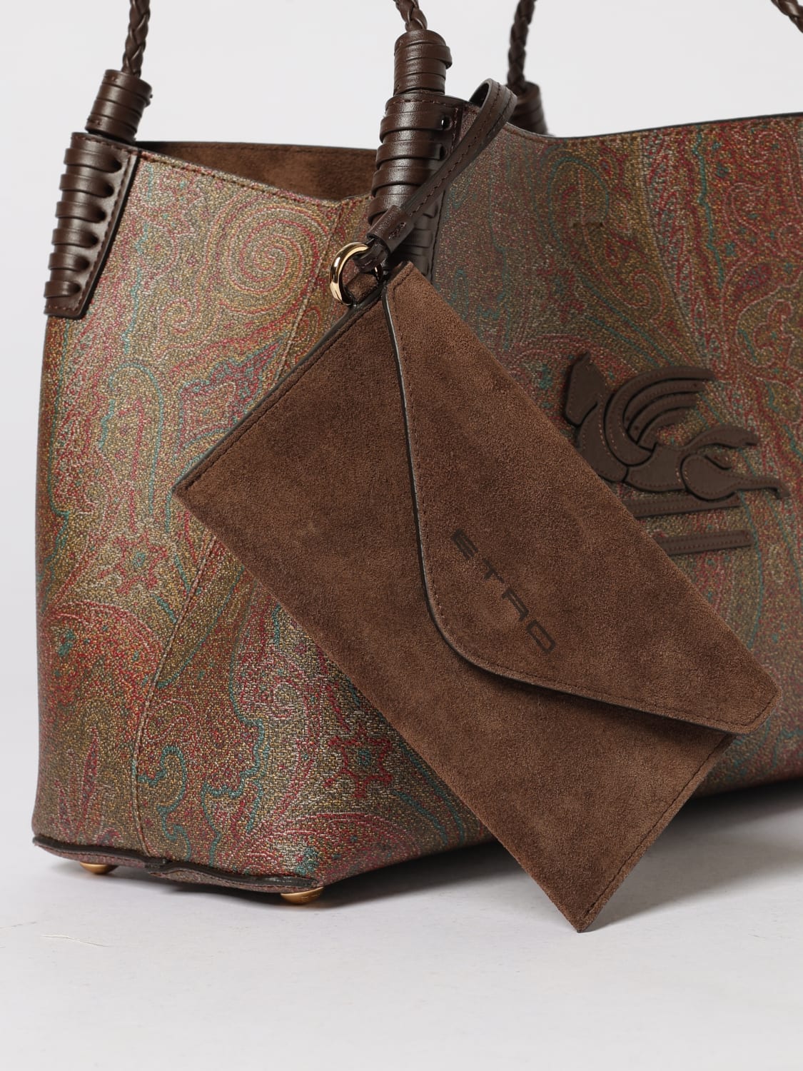 ETRO SHOULDER BAG: Shoulder bag woman Etro, Brown - Img 4