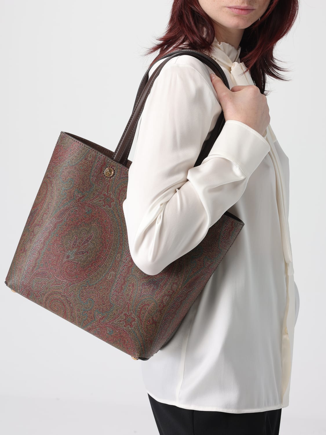 ETRO SHOULDER BAG: Shoulder bag woman Etro, Brown - Img 2