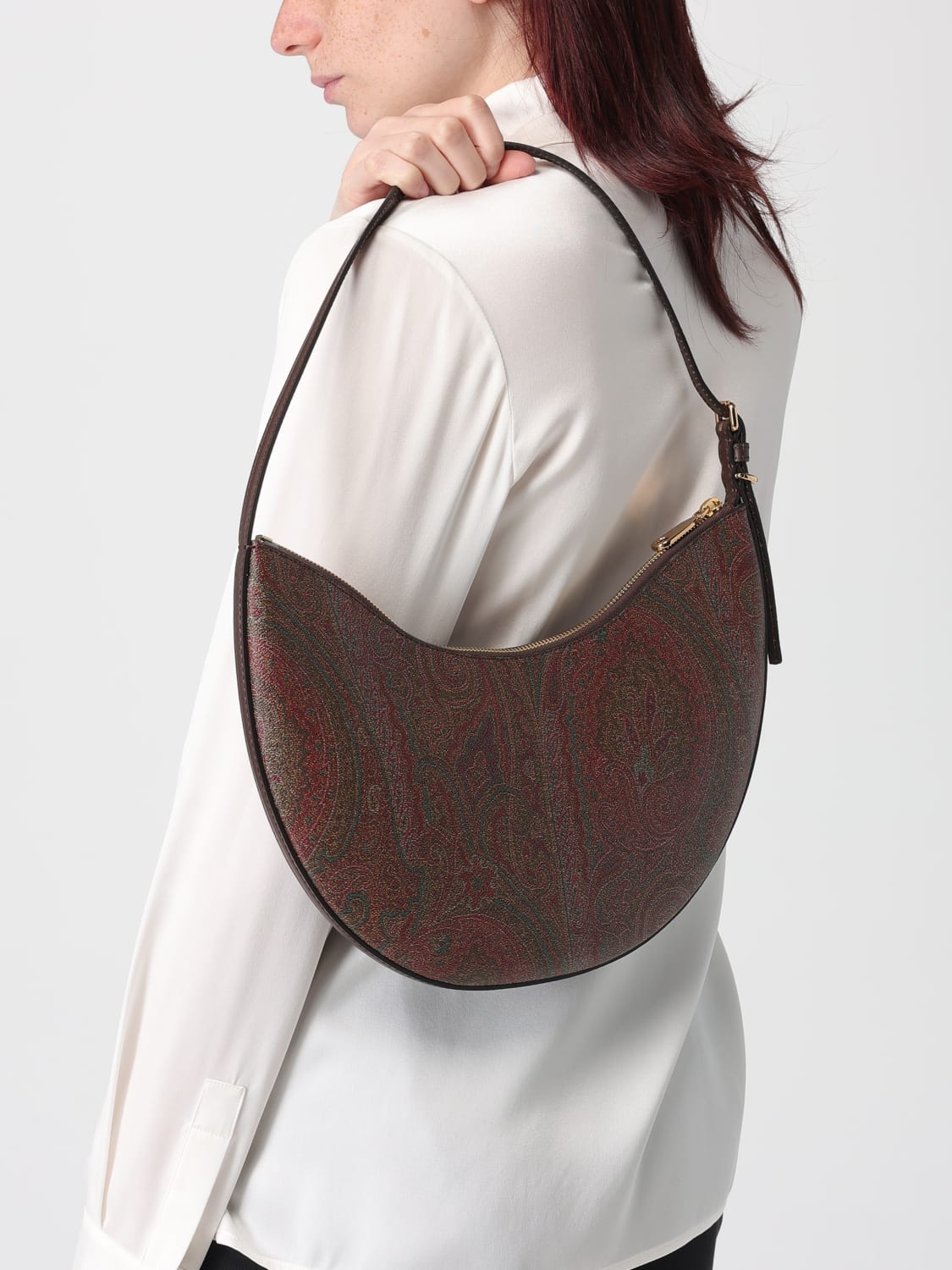 ETRO SHOULDER BAG: Shoulder bag woman Etro, Brown - Img 2
