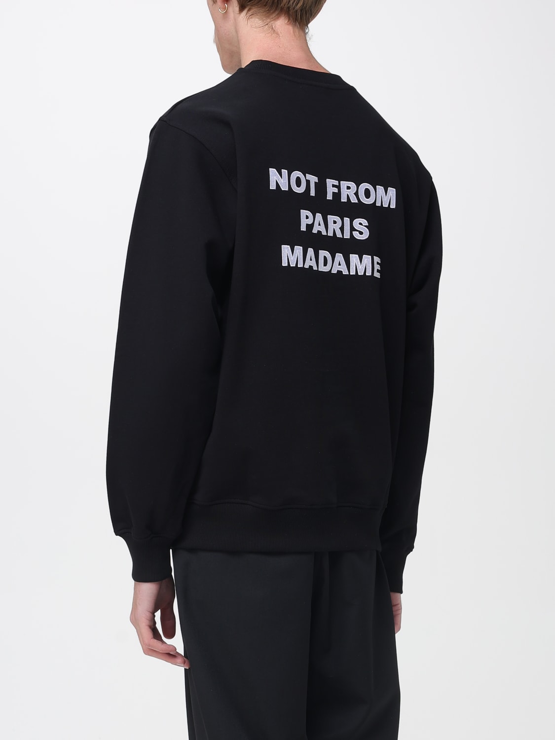 DRÔLE DE MONSIEUR SWEATSHIRT: Sweatshirt men Drôle De Monsieur, Black - Img 2