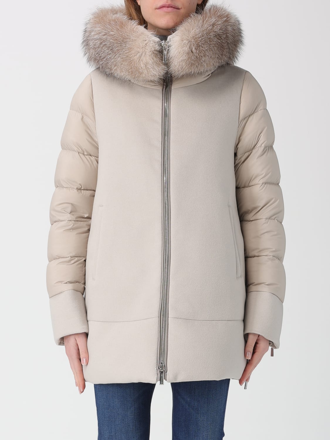 MOORER JACKET: Jacket woman Moorer, White - Img 1