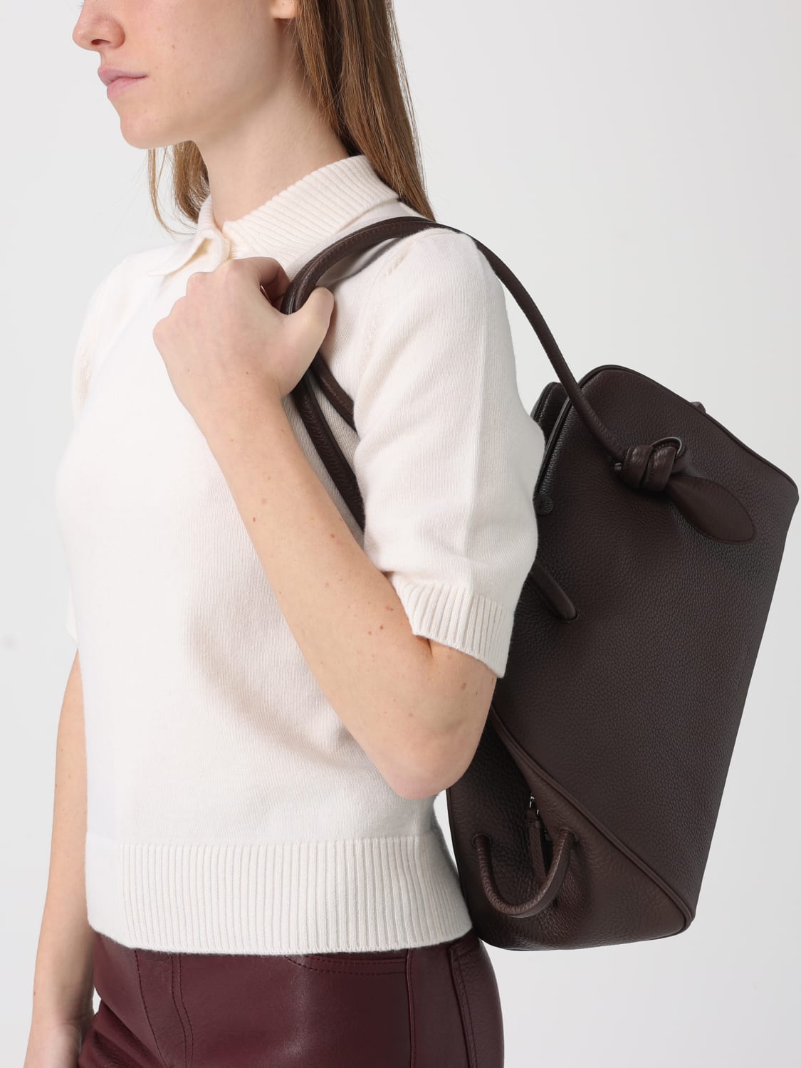 JACQUEMUS SHOULDER BAG: Shoulder bag woman Jacquemus, Brown - Img 2
