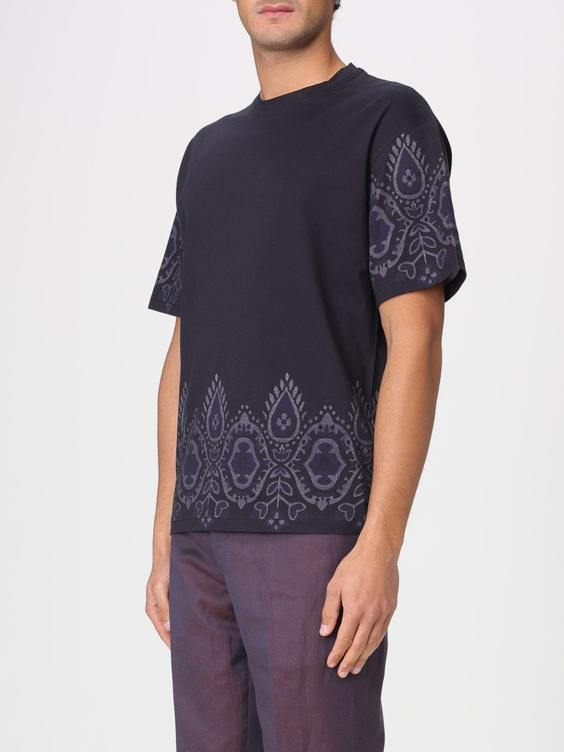 ETRO T-SHIRT: T-shirt men Etro, Blue - Img 3